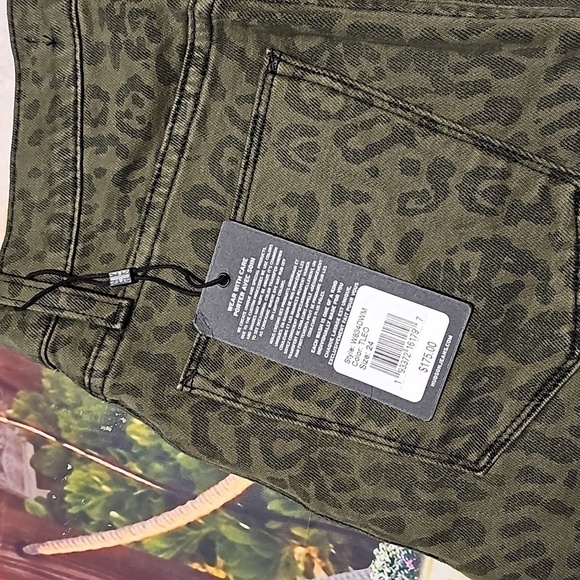Hudson Viper Leopard Print Mini Skirt NWT Size 24 - Picture 2 of 5